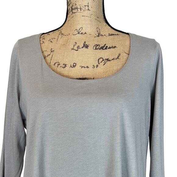 J Jill Pure Jill Elliptical Layered Top in Ash Gray Women's M - Picture 5 of 10